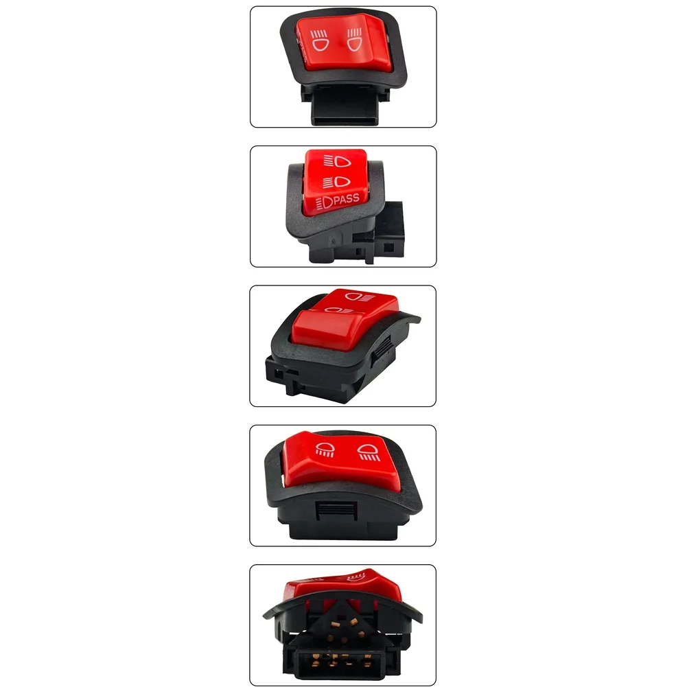 Off-road Riding Headlight Switch Quick High-beam Activation Pass Functionality Pass Beam Activation Easy Operation For GY6