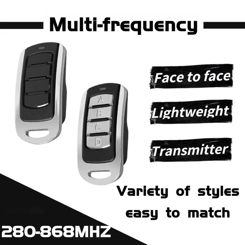 Multi-frequency 260-868MHz Cloning Starter 868 MHz Garage Door Remote 433 MHz Transmitter