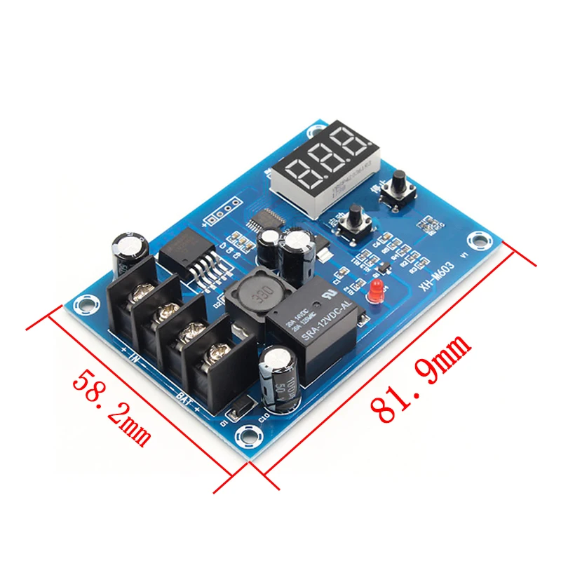 Imagem -03 - Charging Control Module 1224v Armazenamento Carregador de Bateria de Lítio Control Switch Protection Board com Display Led Novo Xh-m603