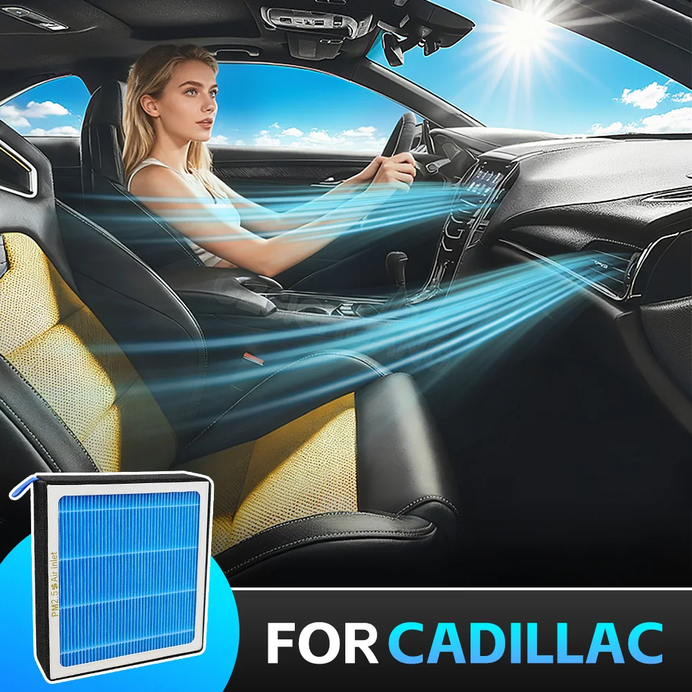 

Car Air Conditioning Filter Element For Cadillac CT4 CT5 CT6 CTS Escalade High Flow Air Filter Replacement Interior Accessories