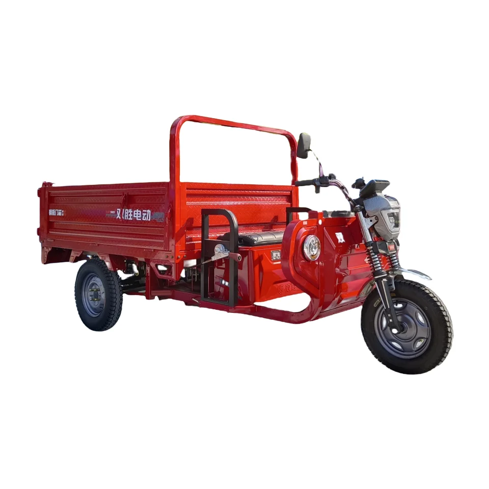 1.8m Electric Cargo Tricycle 2000W Dump Truck With Open Body 60V Electric Trycicle