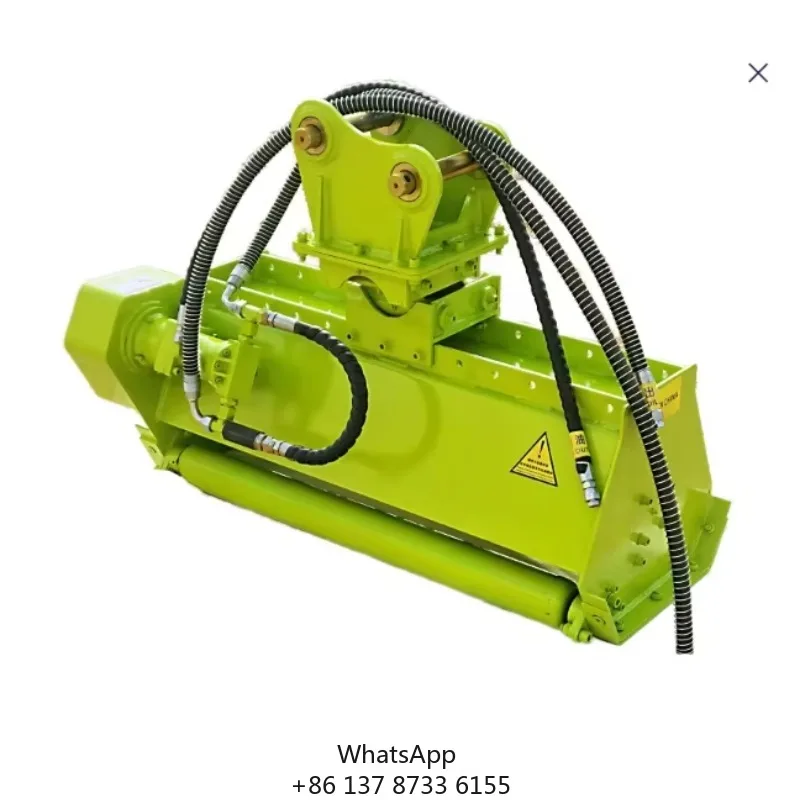 Excavator Flail Mower For Forest And Farm Use High Productivity Cutting Grass With Motor And Pump