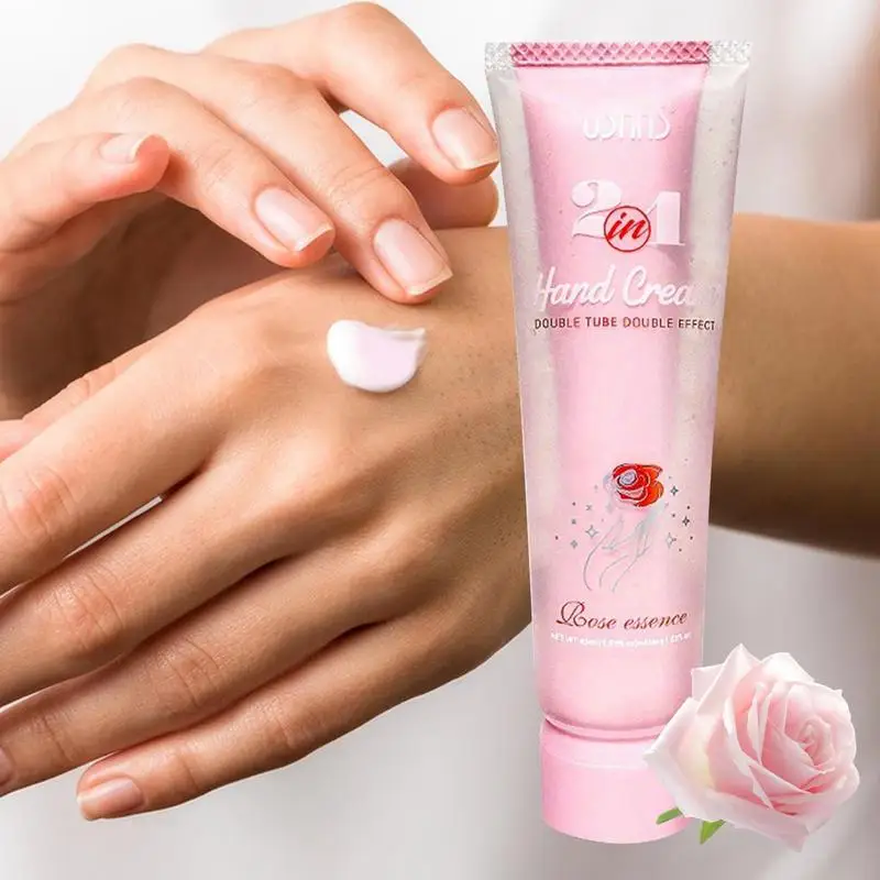 Travel Hand Lotion Double Layers Hand Moisturizing Cream Long Lasting Natural Portable Hand Moisturizing Cream For Dry Cracked