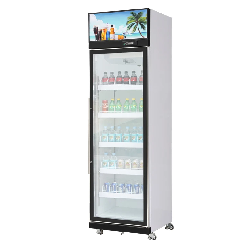 Hot Pepsi open vertical display cabinet supermarket showcase for mobile shop