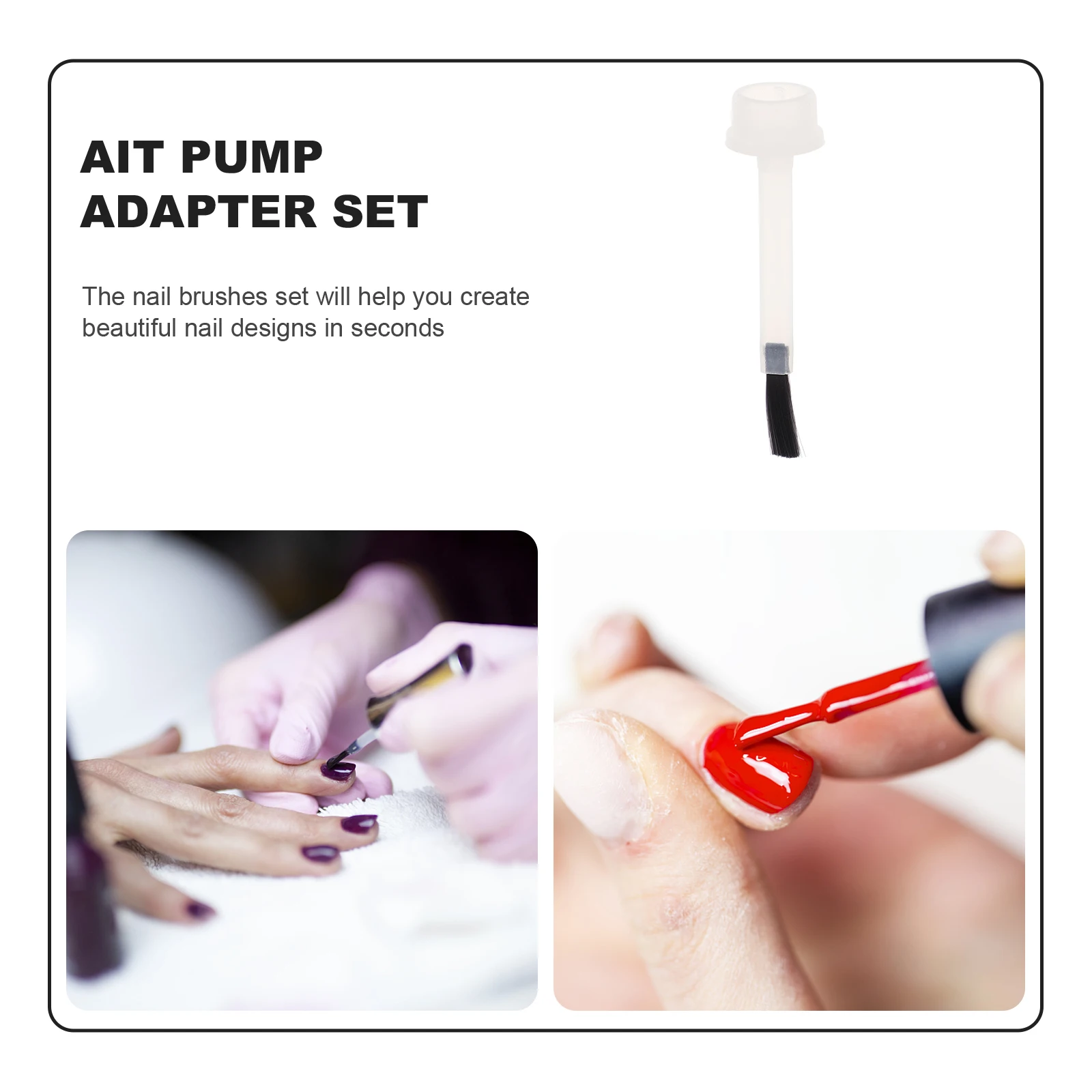 

20 Pcs Brushes 11MM Replacement Heads Portable Manicure Supplies Nail Art Tools Nail Supplies Gel Polish Bottle Kits