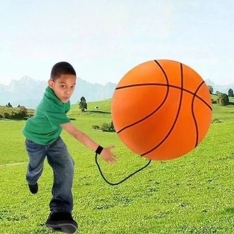 On String Elastic Bouncing Return Ball Boring Hand Ball Game Hand Rebound Ball Baseball Basketball