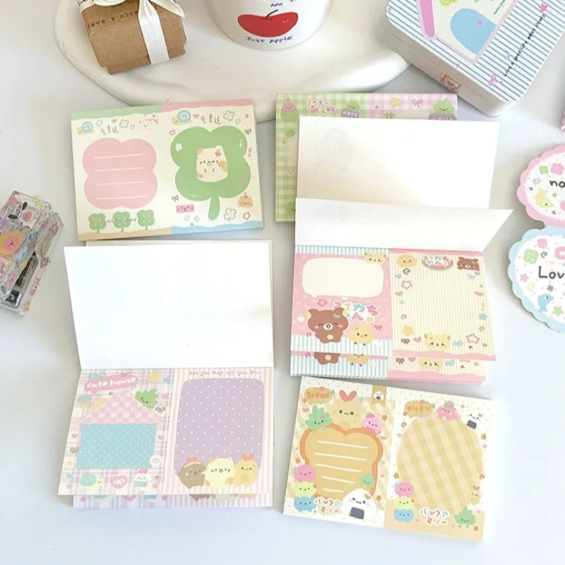 لطيف الحد الأدنى ملاحظات لاصقة المسيل للدموع مذكرة الوسادة ملاحظات الديكور الجمالية