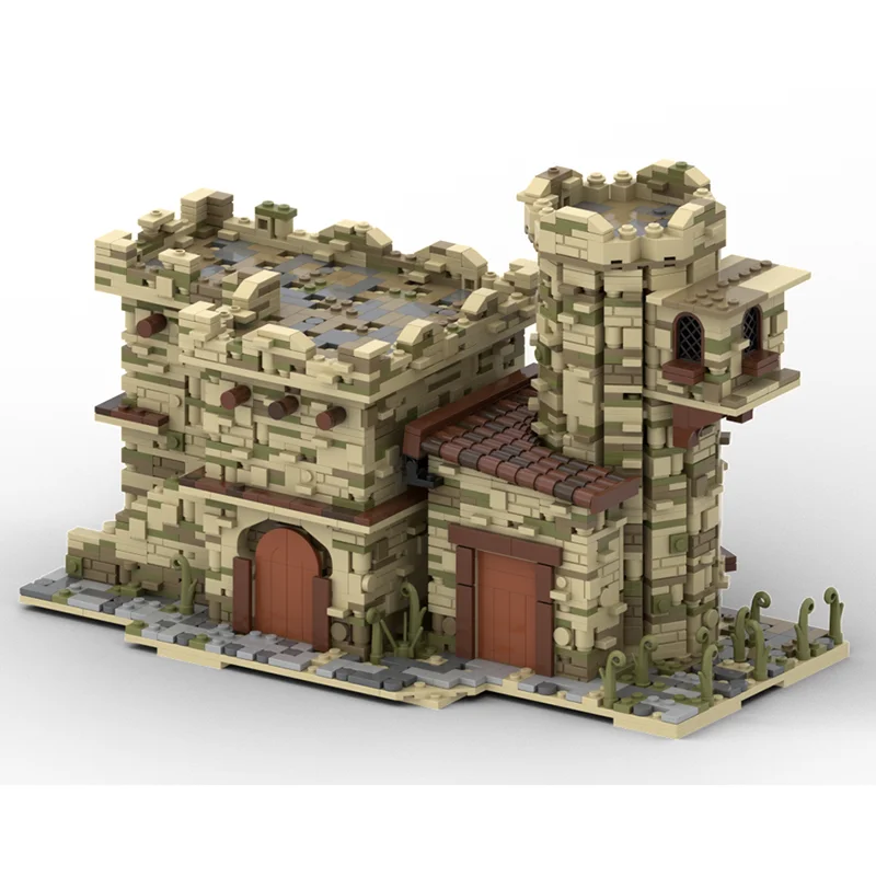 City Street View Model Moc Building Blocks Arabic Style House Model Technology Brick DIY Assembly Construction Toy Holiday Gifts