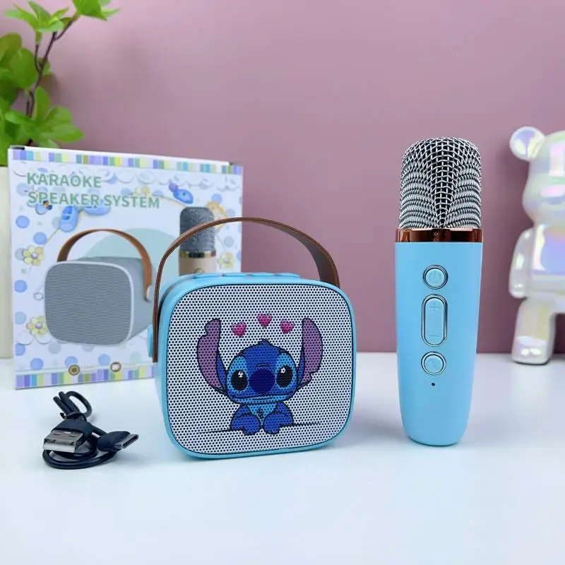 Sanrios Audio Hellokitty Kuromi Cinnamoroll śpiewający mikrofon Bluetooth bezprzewodowa domowa Ktv dla dzieci zbierająca plenerowe rozrywki