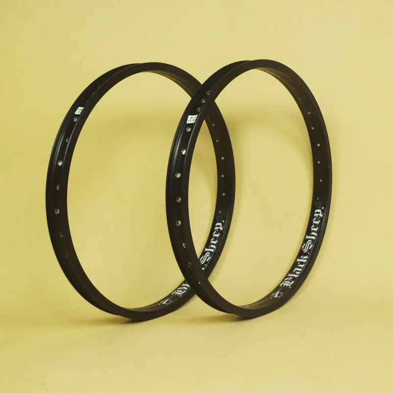 20 Inch Double Layer 36 Hole BMX Racing Wheel Rim Black Street Bike Action Knife  Circle Bicycle Accessories