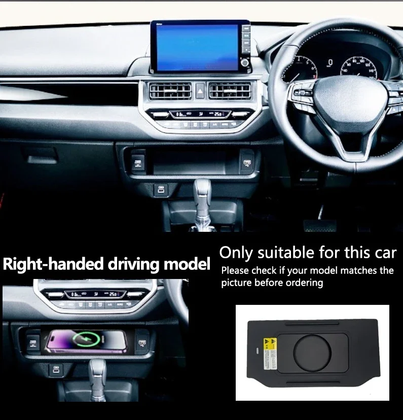 Wireless Charger for Honda WRV 2020-2024 RHD Car Center Console Mobile Phone Intelligent System Magnetic Fast Charging Pad Stand detail image 2