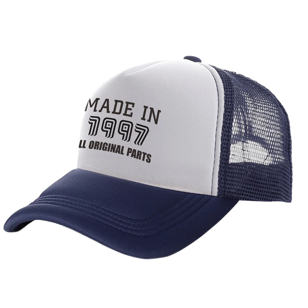 

Made In 1997 Man Trucker Caps Men Cool Birthday Gift Hats Fashion Baseball Cap Summer Man Woman Mesh Caps MZ-492