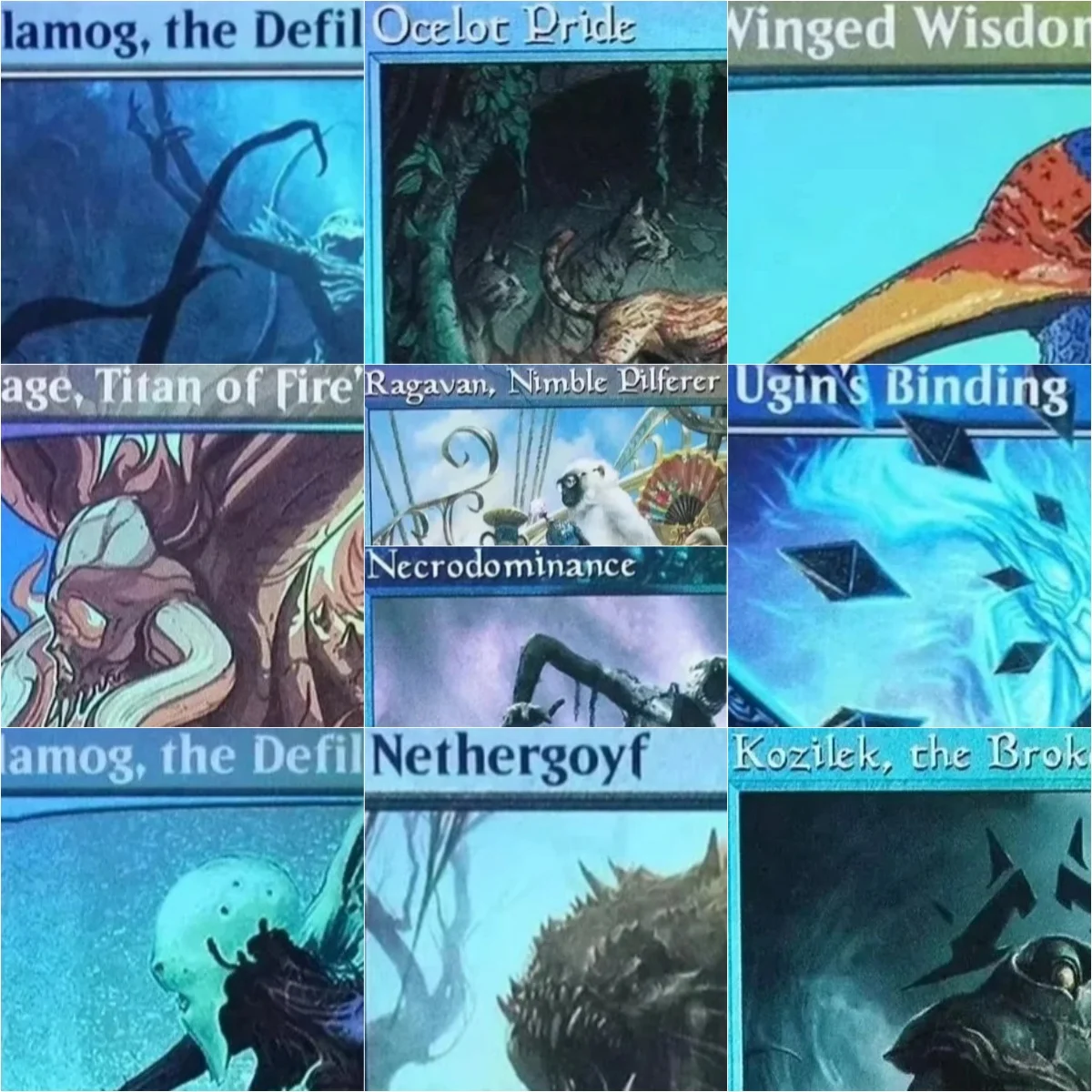 

Foil "Flusterstorm/Kaalia of the Vast/Shifting Woodland" Magical Cards Proxy Top Quality Proxy Playing Cards Board Trading Cards