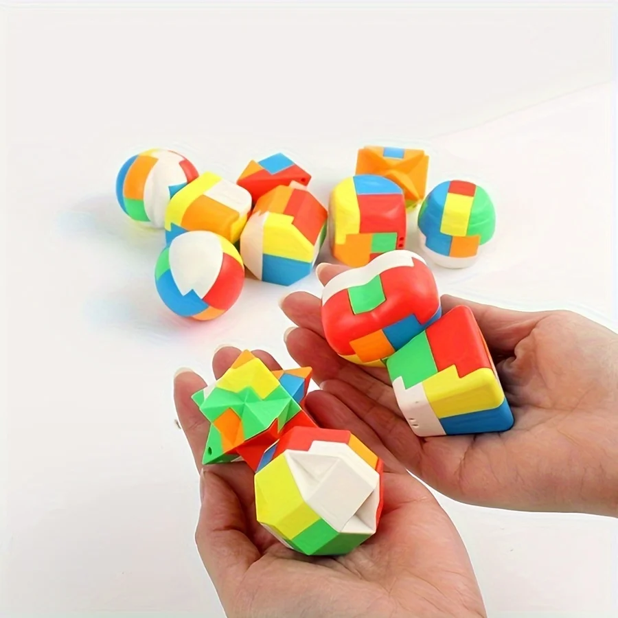 

Challenging Puzzle Toy Luban's Cube Brain Teaser - Colorful PP Material, Disassembly & Assembly, Perfect Christmas Gift