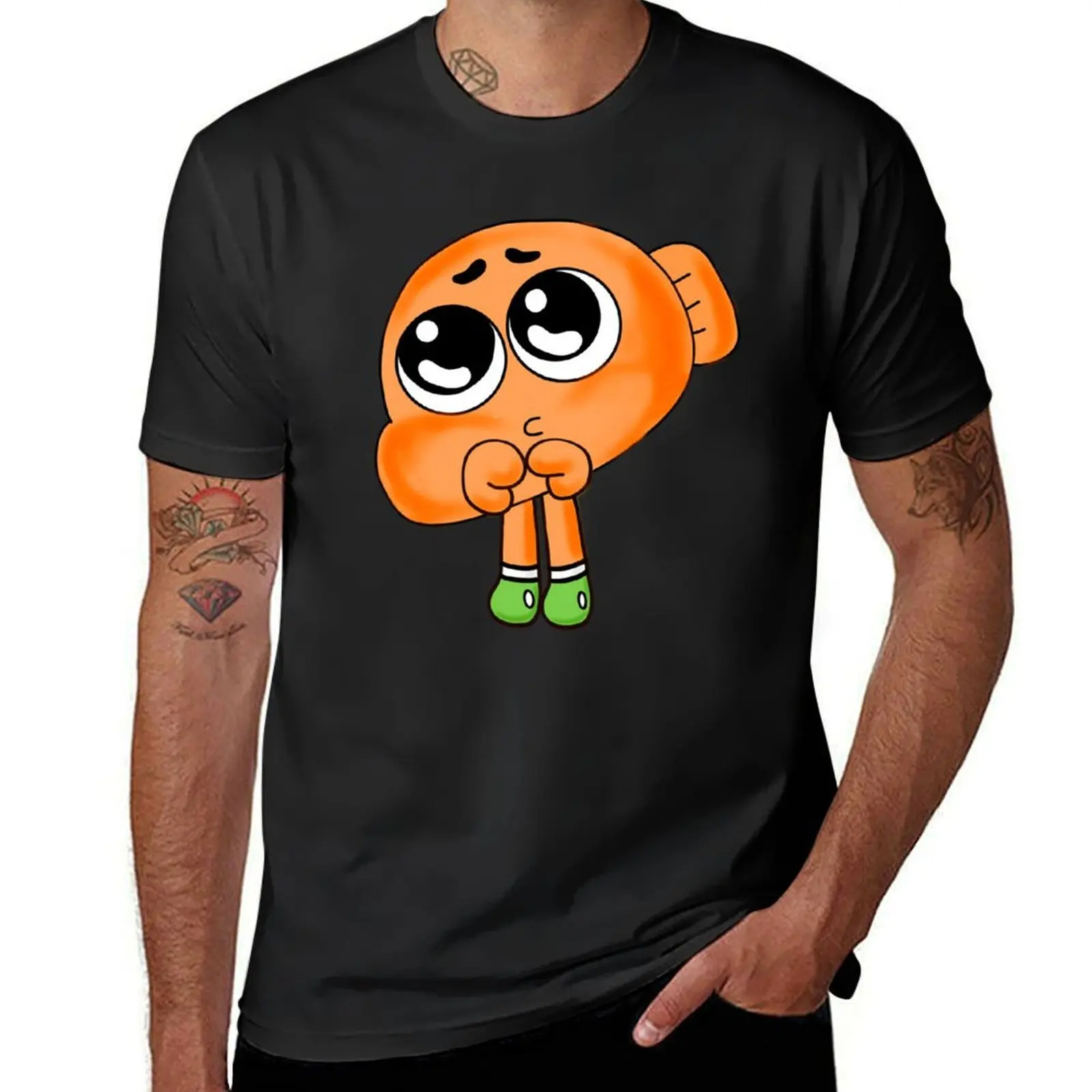 Innocent Darwin Chibi T-Shirt kawaii clothes customizeds korean fashion Blouse t shirts for men cotton