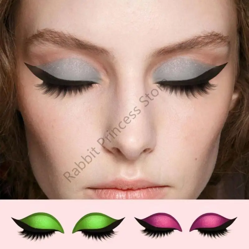 BX0F Soluzione efficiente del trucco per occhi riutilizzabili toppe colorate per ciglia lussureggiate