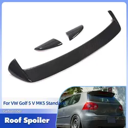 Carbon Fiber Car Rear Roof Spoiler Wings for Volkswagen VW Golf 5 V MK5 Standard 2005-2009 Rear Spoiler Window Wing Lip 3pcs/set