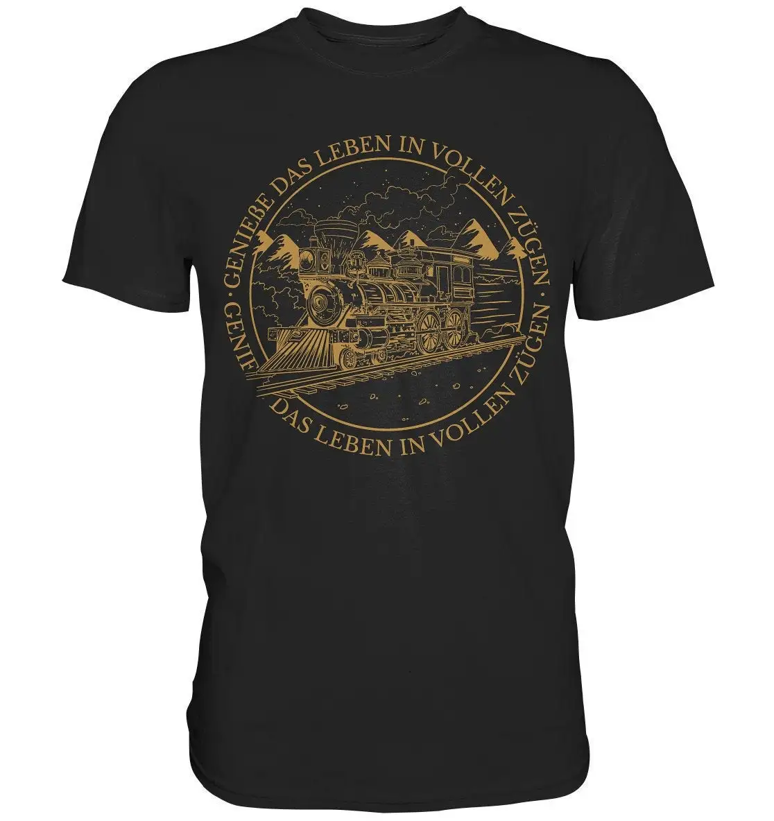 Enjoy Life To The Fullest Railway Locomotive T Shirt Premium