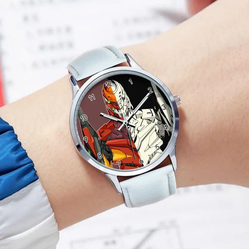 신세기 에반게리온 EVA-01 테스트 타입 영화 및 TV 상품 남성용 귀여운 만화 쿼츠 시계 세련된 아날로그 손목시계