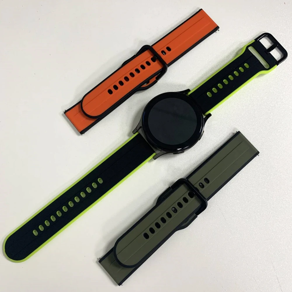 20 مللي متر 22 مللي متر سوار رياضي للغارمين Forerunner 165 265 570 حزام ل Garmin Venu Sq 2 3 Vivoactive 6 5 4 استبدال العصابات السيليكون