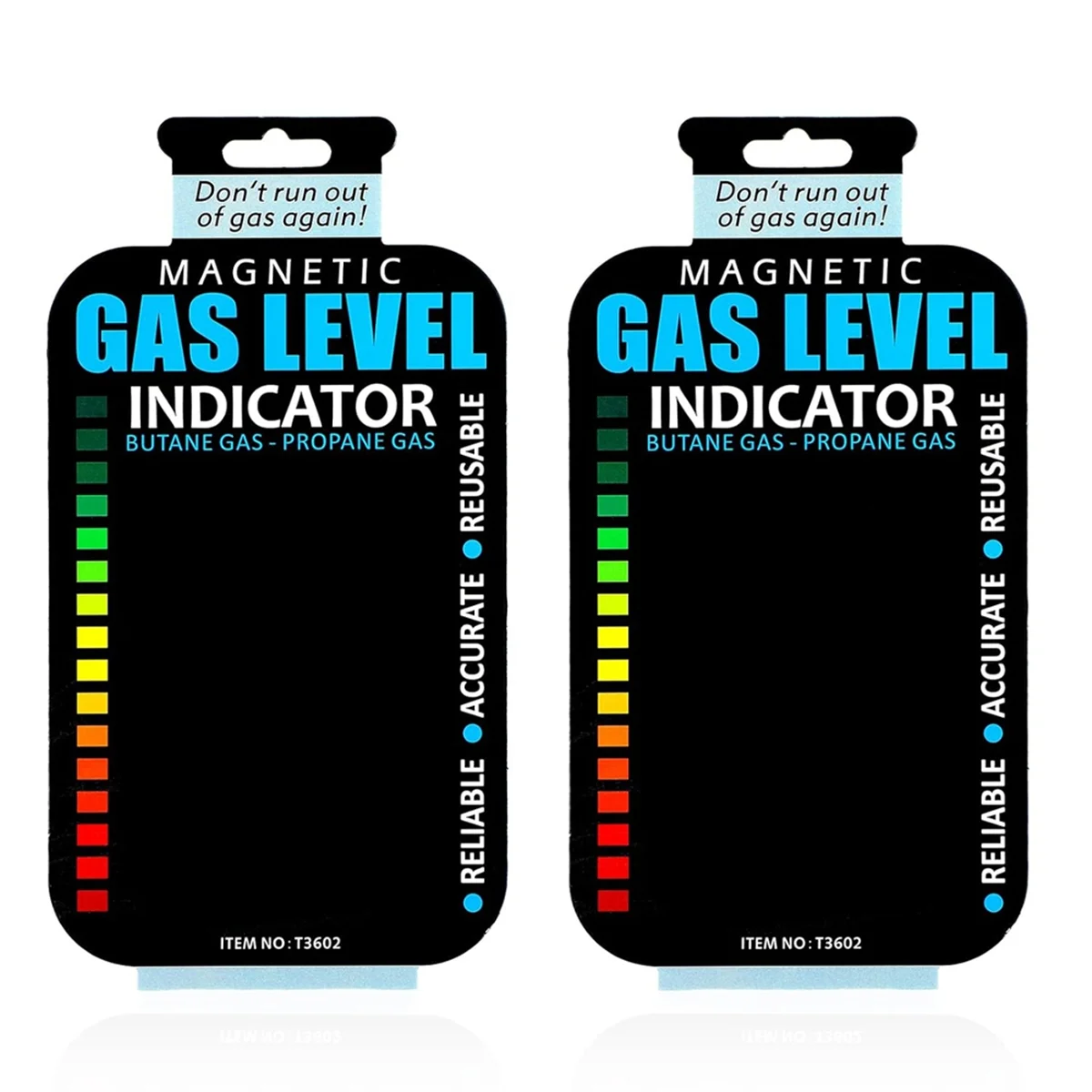 AA25 2팩 프로판 탱크 게이지 레벨 표시기, BBQ, 캠핑, 가정용 주방용 재사용 가능한 레벨 스티커