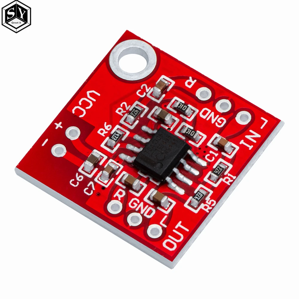 1PCS  Stereo TDA1308 Headphone Amplifier Board Headset Amp Preamplifier Board Module 3V-6V For arduino Diy Red