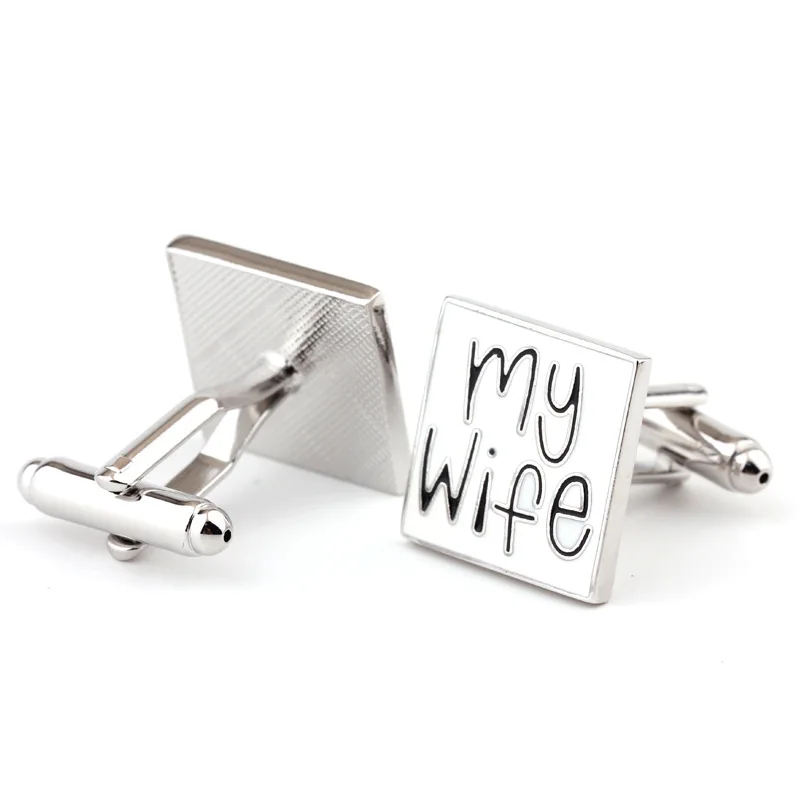 أزرار أكمام مربعة جديدة للعريس على الطراز الفرنسي أزرار أكمام قميص أولي للرجال مجموعة إكسسوارات الزفاف