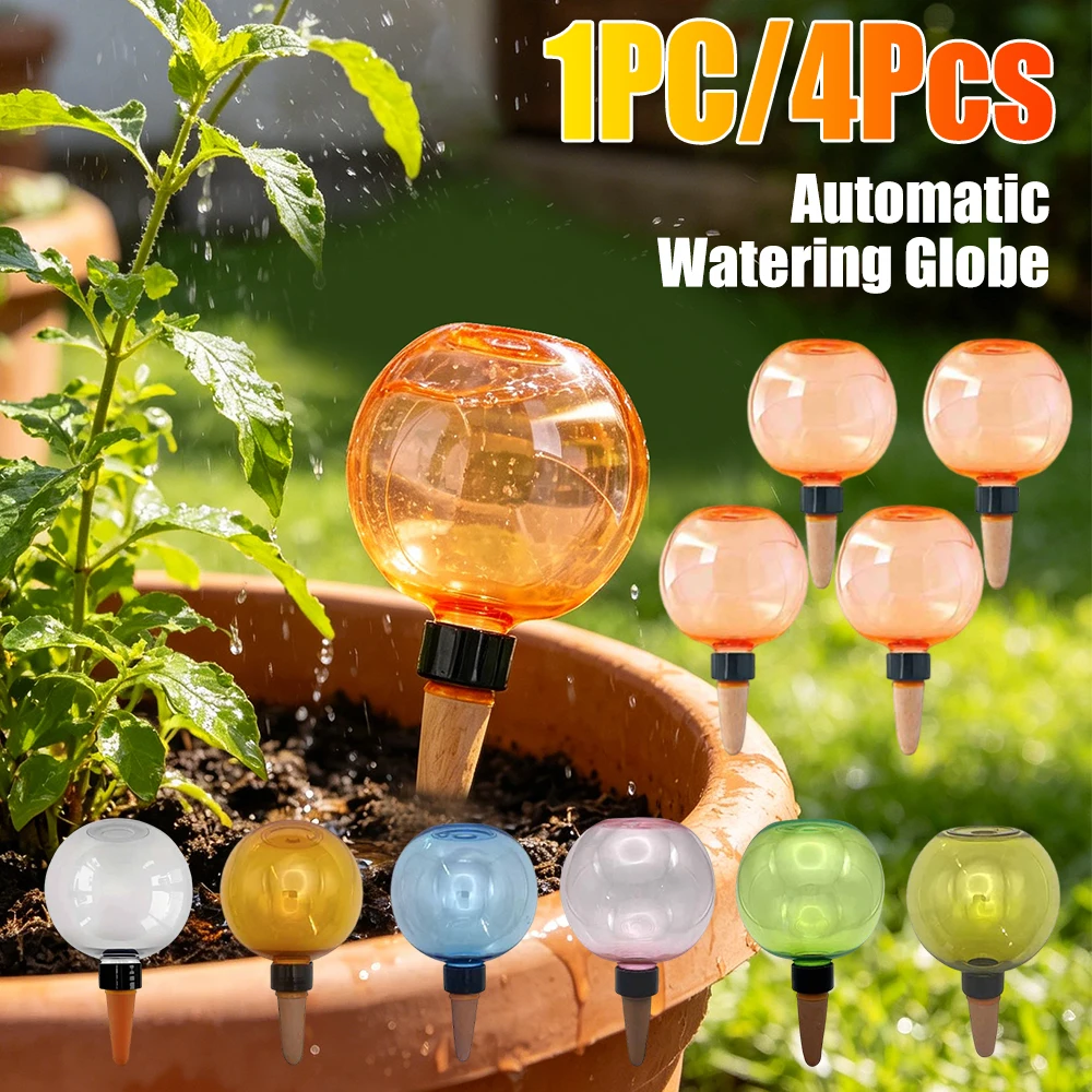 1/4pcs Plant Watering Device Automatic Drip Irrigation System 500ml Plants Water Dispenser for Balconies and Garden Plants