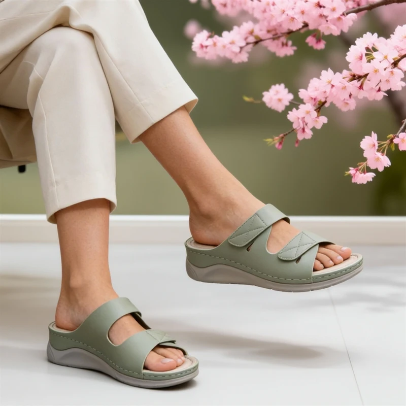 

Women's loafers with plush lining, gold buckle, and built-in height increase2025New autumn and winter vintage