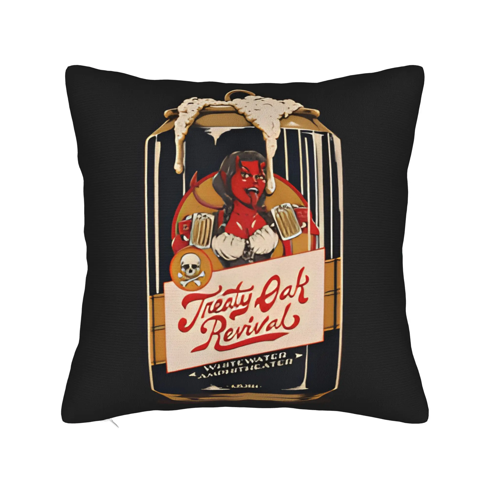 Pillow Case Country Music Band Treaty Oak Revival Custom  Pillow Cover For Couch Sofa Bedroom Cute Funny Pillowcases