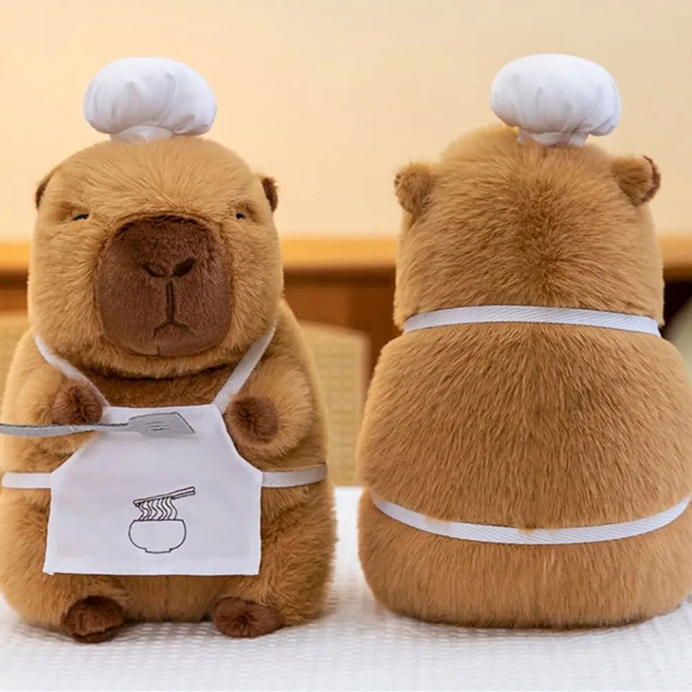 Bread Capybara Plush Doll Baking Cheese Capybara Plush Toy Soft Pot Shovel Capibara Fluffty Doll Home Decor