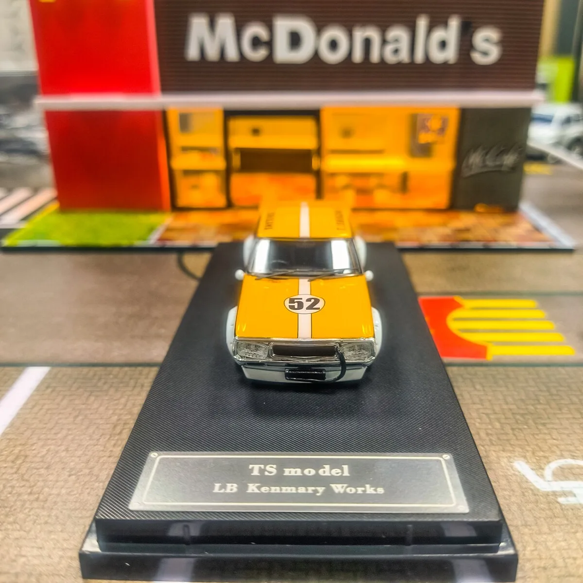 1/64 TS 스카이라인 GTR GT R KPGC110 옐로우 # 52 LBWK 다이캐스트 자동차 모델