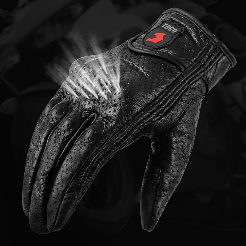 

Summer Breathable Motorcycle Racer Gloves Full Finger Anti-Slip Motocross Racing Non-slip Glove with Touch Screen for Men Women