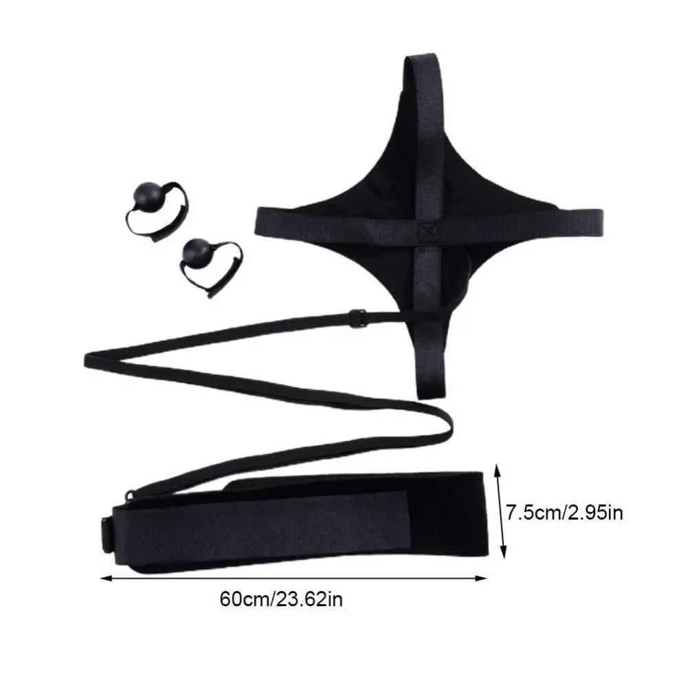 1 Set Sports Practice Tool Volleyball Spike Trainer Soccer Serving Football Kick Belt Returns Elastic Training Aid