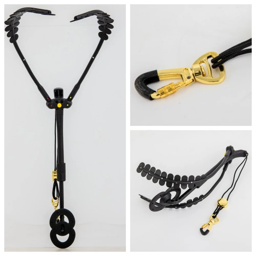 Saxophone Shoulder Harness Saxophone Neck Strap Hook Aluminum Metal Sax Holder Sax Strap for Alto Sax Soprano Saxophone