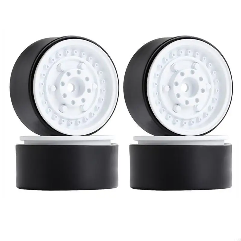 

1.9inch Beadlock Wheel Rims Metal Wheel Hubs Wheel Rims Set of 4PCS for 1:10 Remote Control Play Vehicle Crawl Car Model L8RB