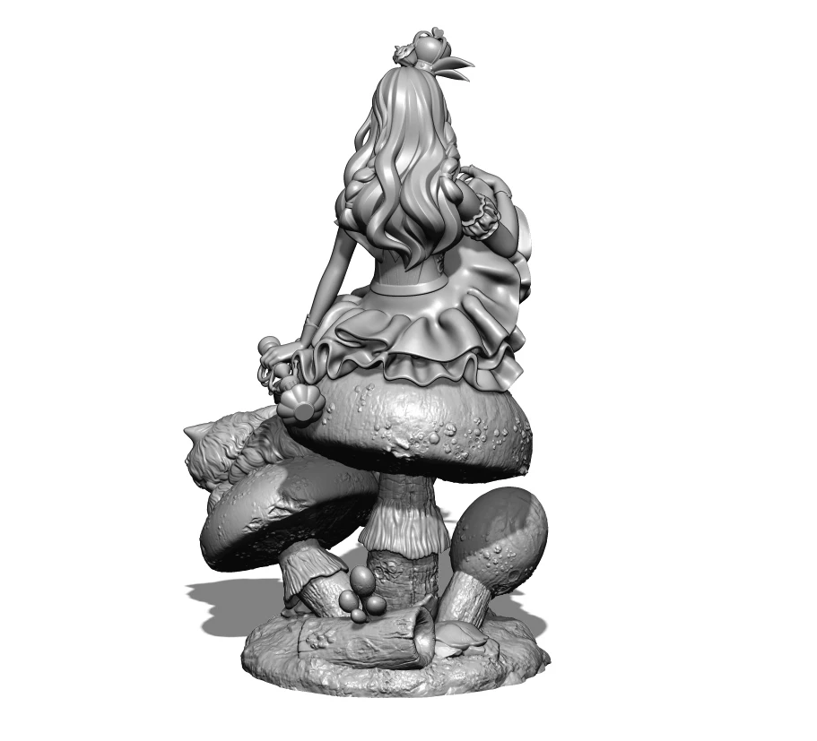 1/24 75mm 1/18 100mm Resin Model Girl and Cat 3D Printing Figure Unpaint No Color RW-039