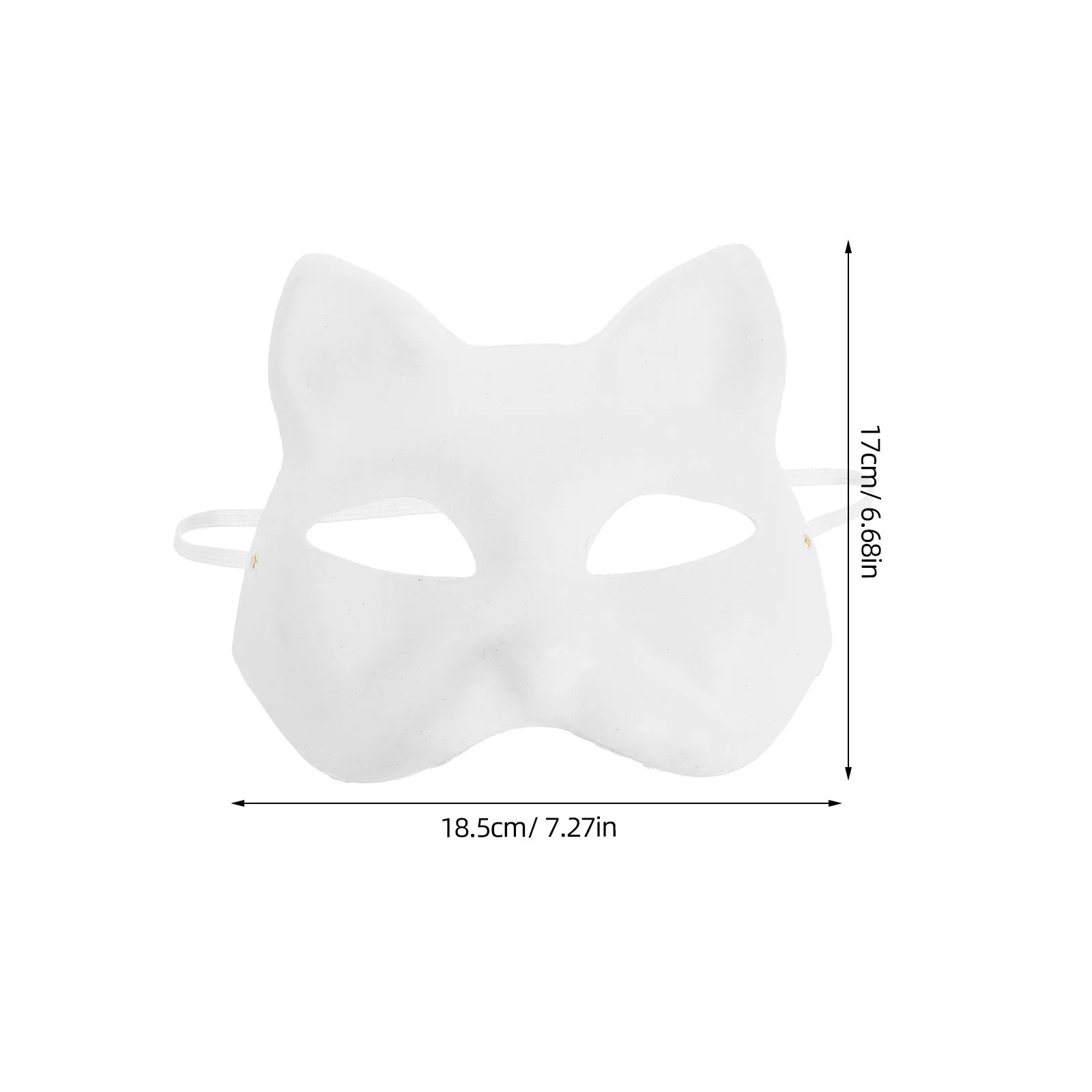 1 ensemble de masques de chat à faire soi-même, masque Animal en papier à peindre pour Cosplay, mascarade, fête, artisanat fait à la main, fourniture d'activités de créativité pour enfants