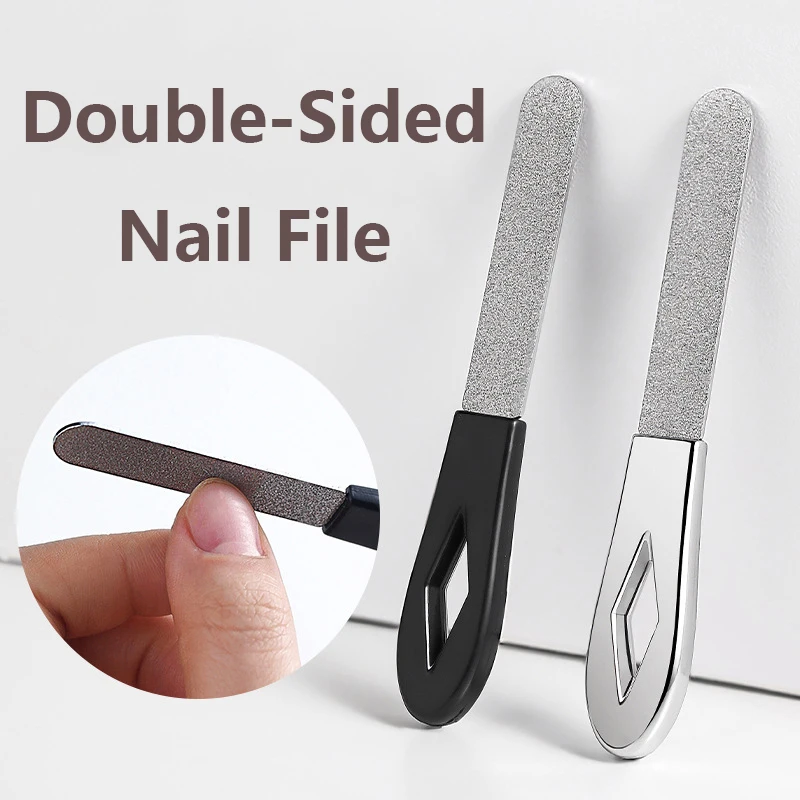 

Double Sided Nail Files Stainless Steel Manicure Pedicure Grooming For Professional Finger Toe Nail Care Tools Accessories