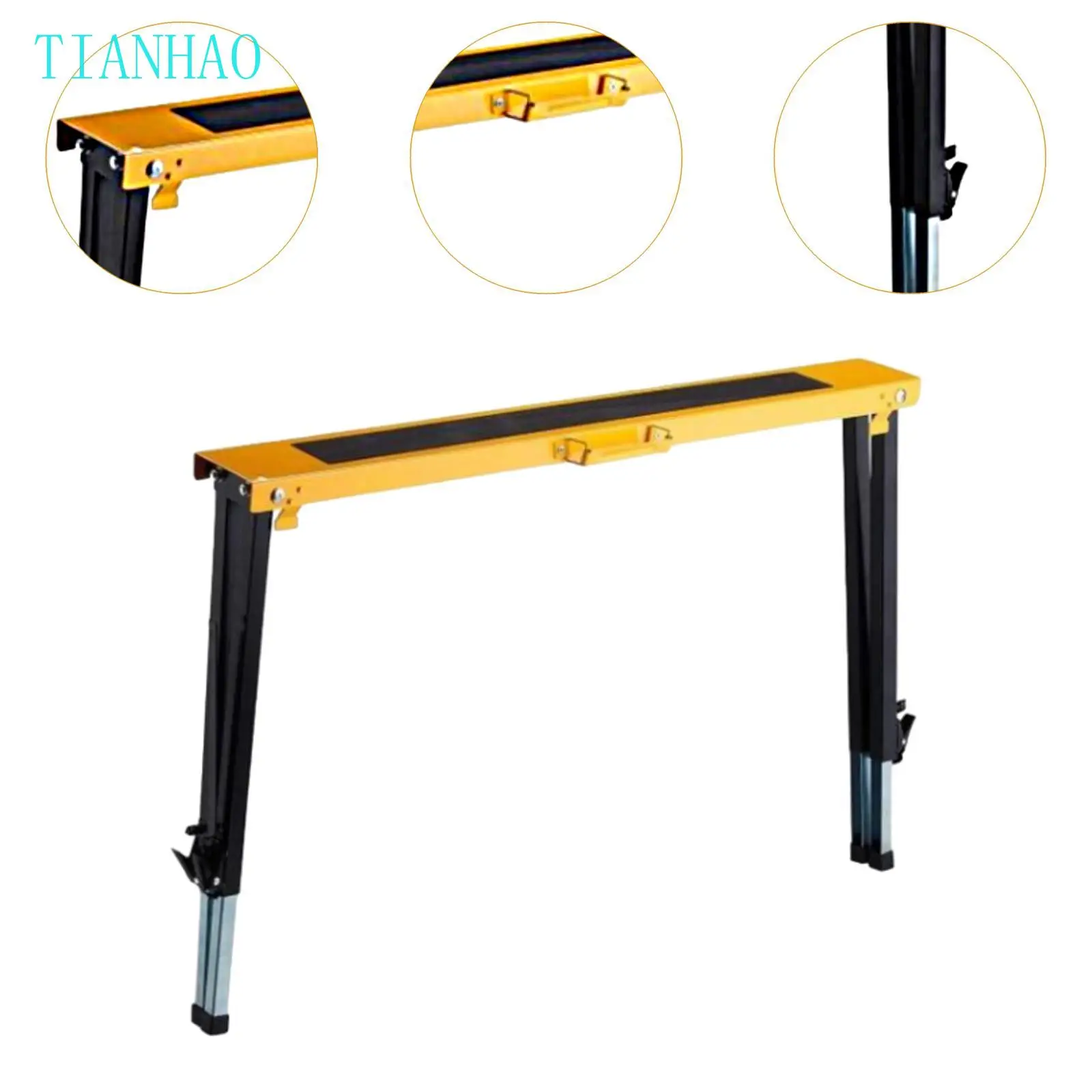 Ski Wax Table Anti Slip Waxing Table Portable Folding Snowboard Wax Stand Height Adjustable Ski quipment Accessories