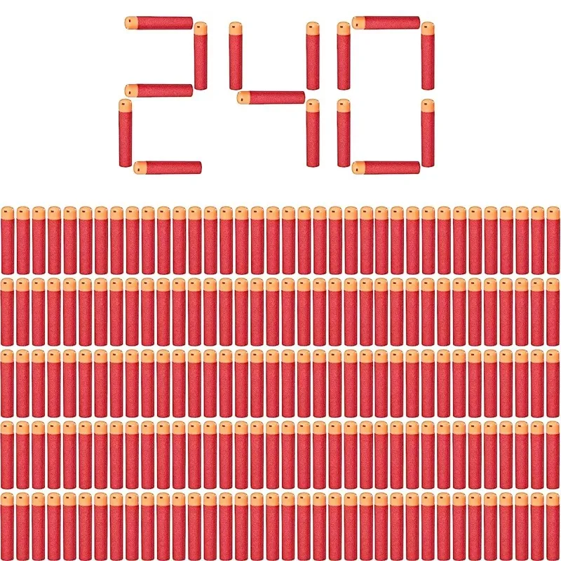 

ZIVCONCING 240/120/60/30 шт. сменный блок для пулей для дартса, совместимый с пистолетами Nerf N-Strike Mega Blaster Mastodon Twinshock