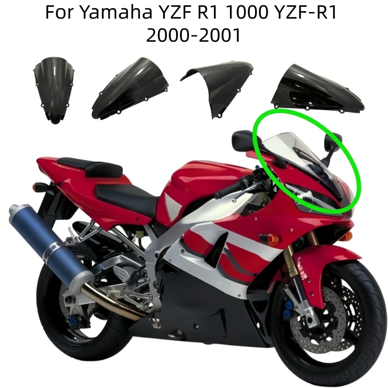 

Motorcycle Windshield Front Windshield Wind deflector Flow Guide Plate Air Reflector For Yamaha YZF R1 1000 YZF-R1 2000-2001