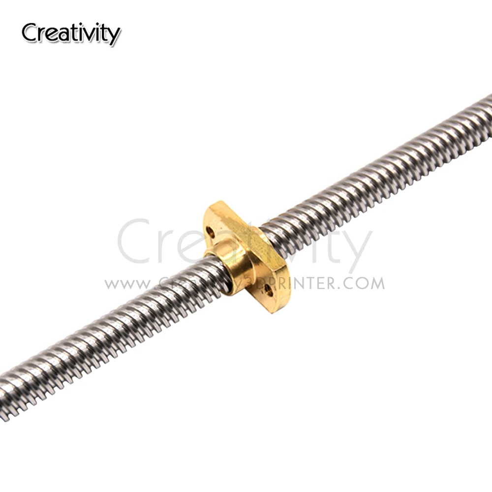 1PC Lead 8MM 365/400/515MM Ender-3 V2 Z axis Rod Lead Screw+brass nuts for Ender6 CR-10S CR-10 V2 3D Printer Parts