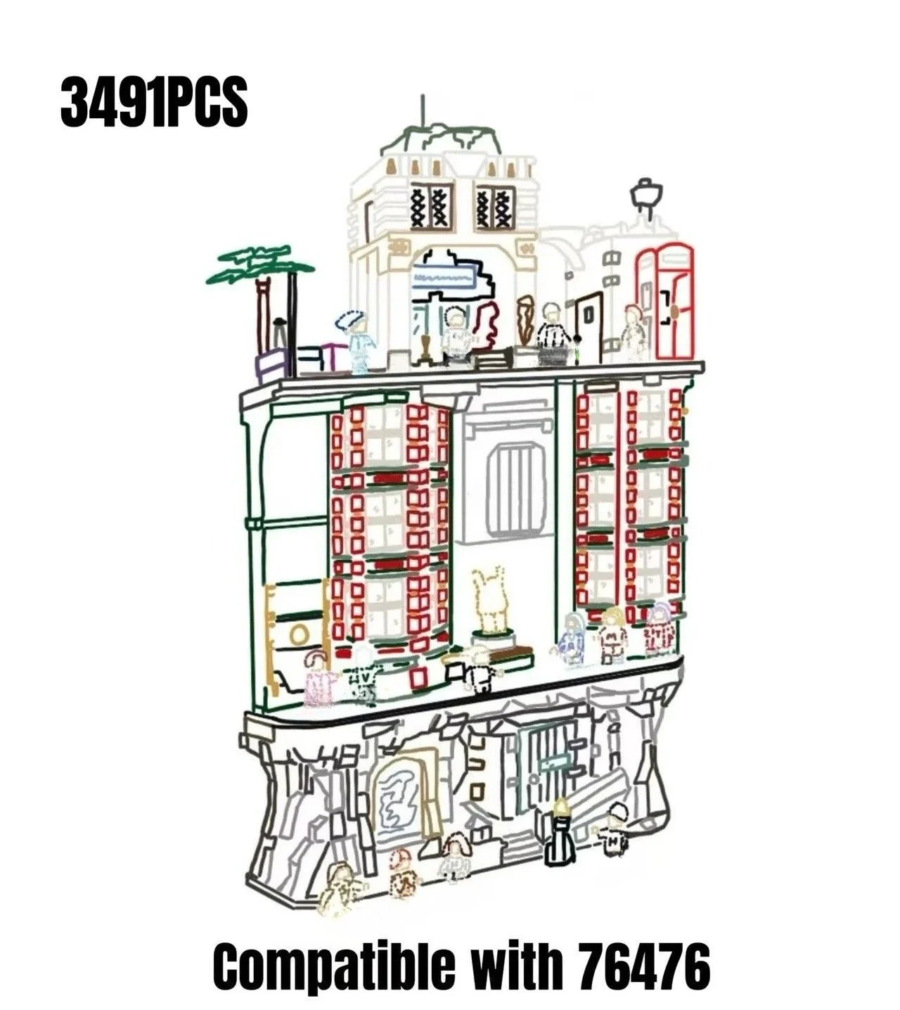 New Arrival Model Building Blocks Station Assembling Toy Suitable for Adults Collectors Assemble Christmas Gift