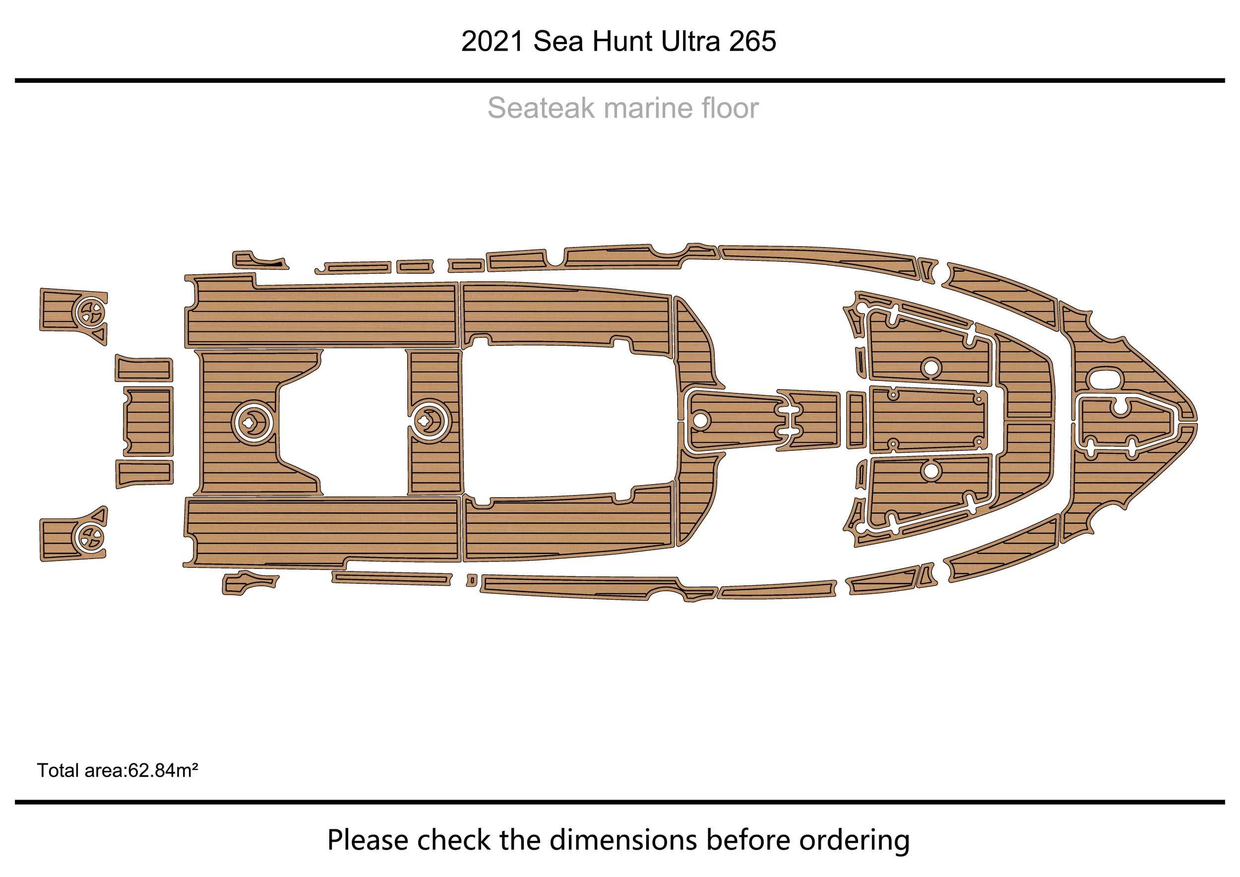 2021 Sea Hunt Ultra 265  Cockpit swimming platform 1/4