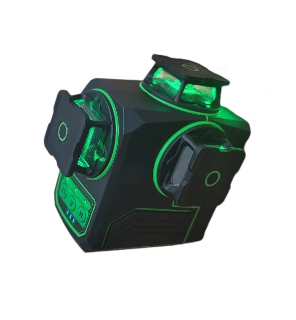 HK-3360GN-12 High Precision Green Laser Level 12 Lines with Rotatable Cover for Construction