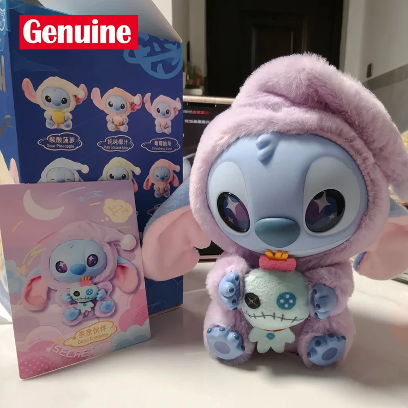 

Подлинная серия Miniso Disney Stitch Eat Some Thing Before Sleep, виниловая слепая коробка, сумка, подвеска, милая кукла, загадочная коробка, игрушка, подарок для взрослых