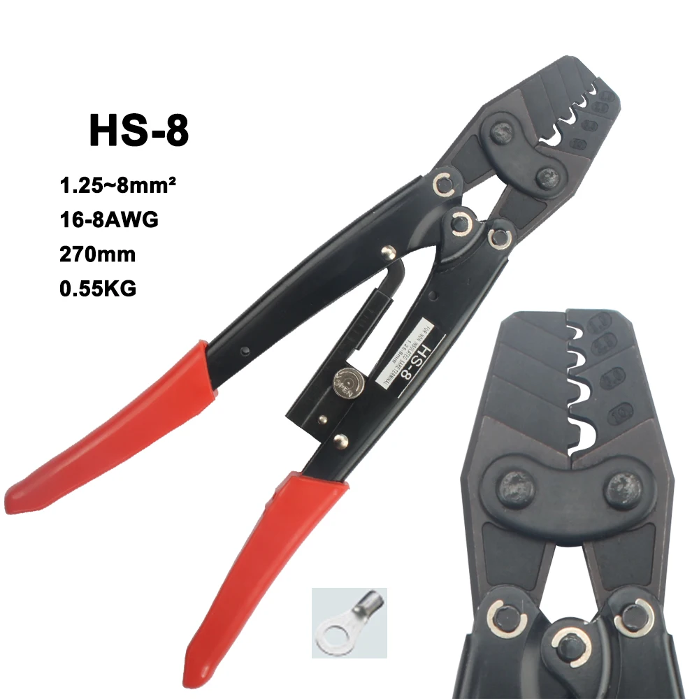 1PC HD-6 HX-16 HS-6M HS-22 HS-8 HS-14 HS-16 1.25-16mm2 Crimping Tool Pliers For Non-insulated Terminal  Electrical Hand Tools