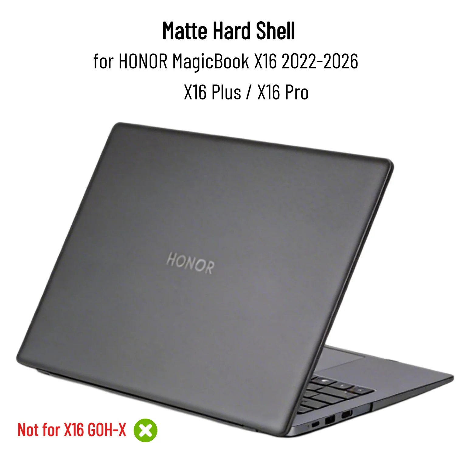 

Matte Case for 2026-2023 Honor MagicBook X16 X16Pro X16Plus Anti-Scratch Hard ABS Shell for MagicBook X16 Pro Plus Laptop Cover