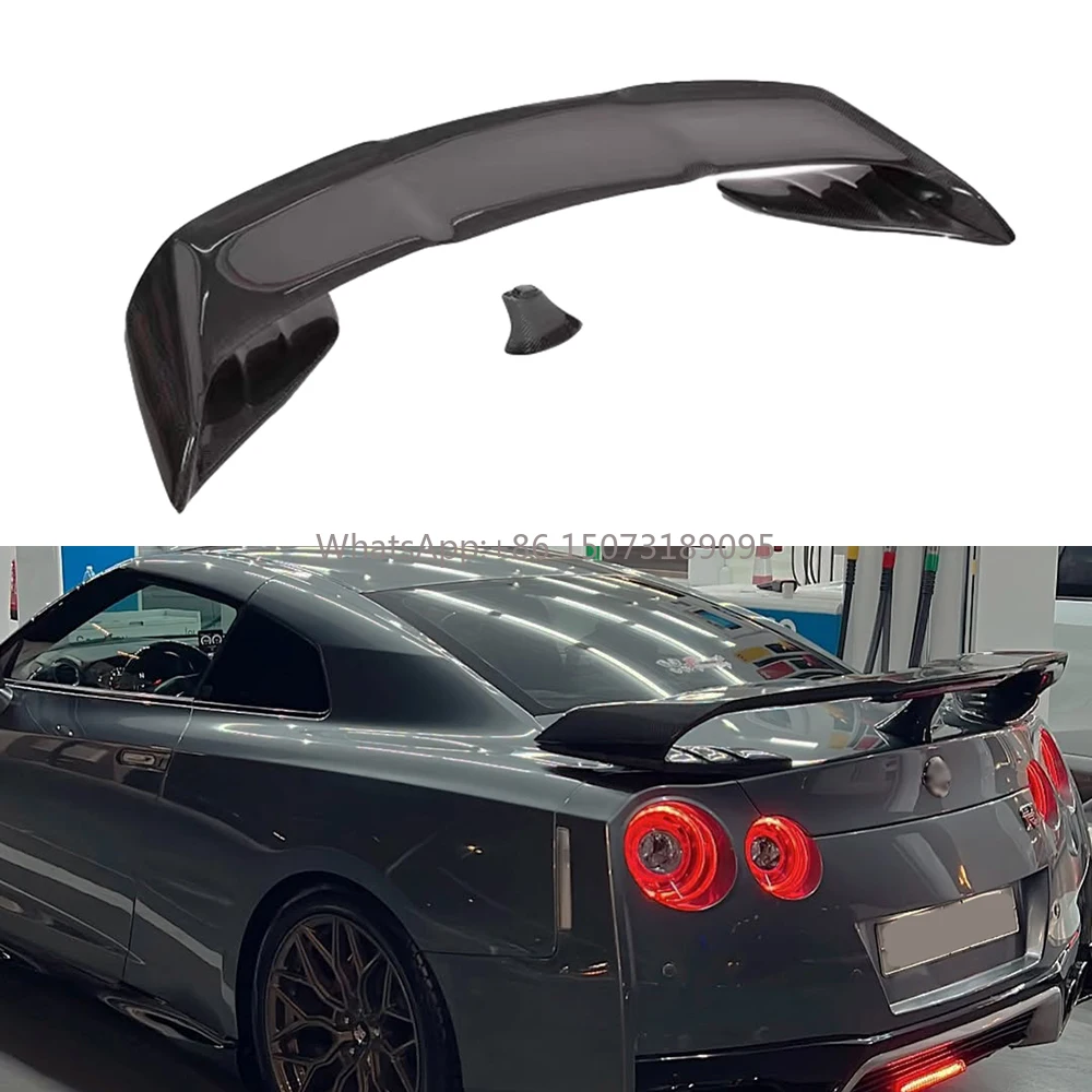 

V Style Rear Wing McLaren Carbon Fiber Car Spoilers for GTR R35 MY17 Enhance Rear Trunk Appeal